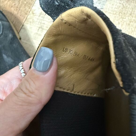 Vince - Bonham Suede Water Repellent Chelsea Boots - Graphite - Picture 8 of 11